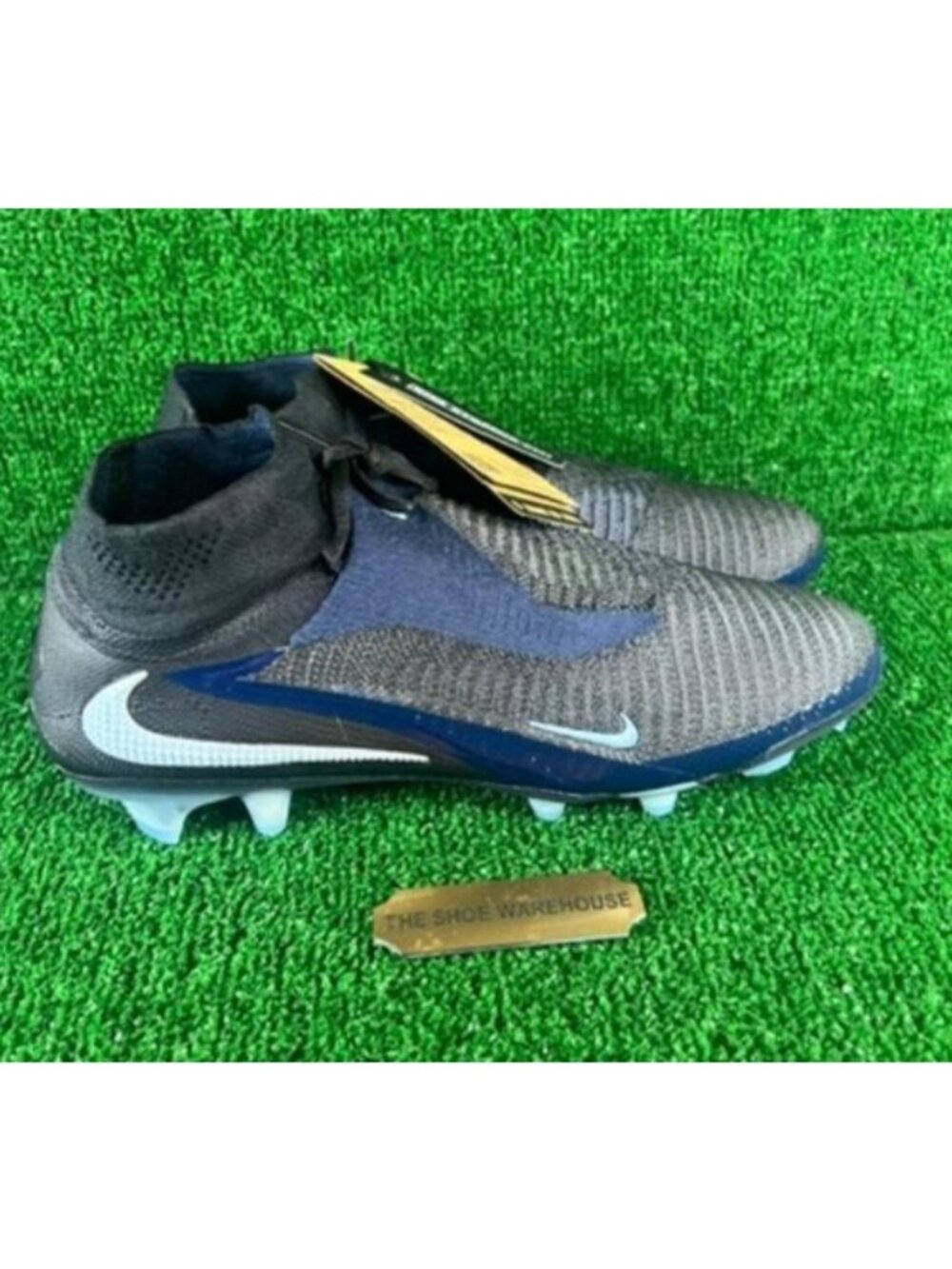 Men Nike Phantom 6 High Elite FG ‘Shadow Pack’ Black Cleats HJ2147-003 Sz 11